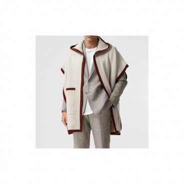 버버리 남/녀 아이보리 판쵸 - Burberry Unisex Ivory Poncho 