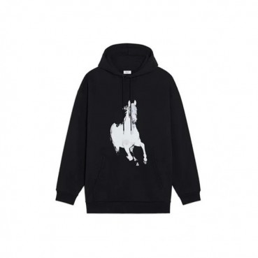 셀린느 남성 캐쥬얼 블랙 후드티 - Celine Mens Black Hoodie 