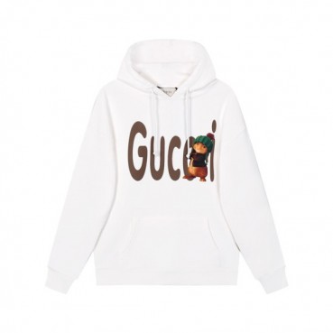 구찌 남/녀 트렌디 화이트 후드티 -  Gucci Unisex White Hoodie 