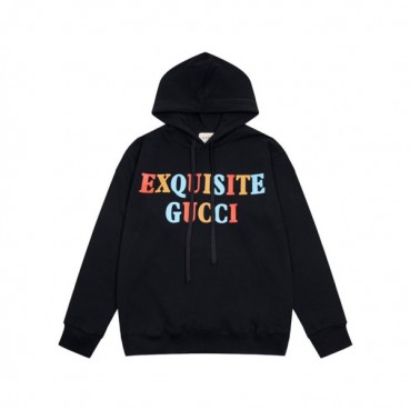 구찌 남/녀 트렌디 블랙 후드티 -  Gucci Unisex Black Hoodie 