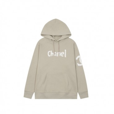 샤넬 남/녀 캐쥬얼 베이지 후드티 - Chanel Unisex Beige Hoodie 