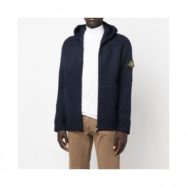 스톤아일랜드 남성 블랙 후드티 - Stone Island Mens Black Hoodie 