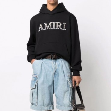 아미리 남성 블랙 후드티 - Amiri Mens Black Hoodie 