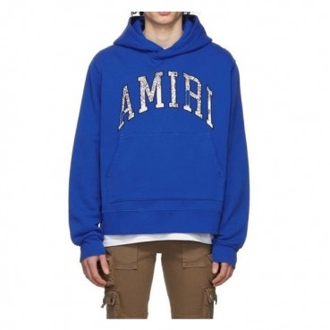 아미리 남성 블루 후드티 - Amiri Mens Blue Hoodie 
