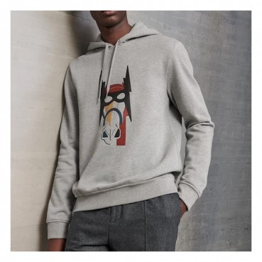 에르메스 남성 그레이 후드티 - Hermes Mens Gray Hoodie 