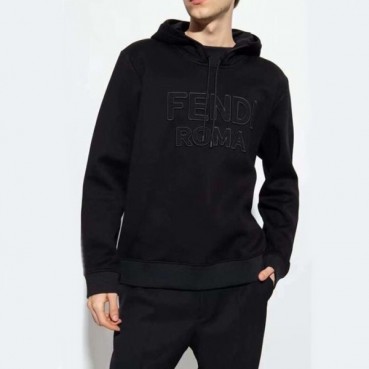 펜디 남성 캐쥬얼 네이비 후드티 - Fendi Mens Navy Hoodie 