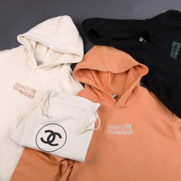 샤넬 남/녀 캐쥬얼 베이지 후드티 - Chanel Unisex Beige Hoodie 