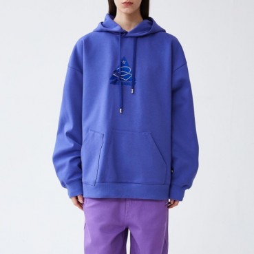 아더에러 남/녀 클래식 퍼플 후드티 - ADER Unisex Purple Hoodie 