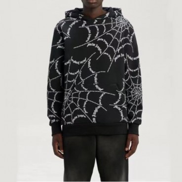 팜 엔젤스 남성 블랙 후드티 - Palm Angels Mens Black Hoodie 