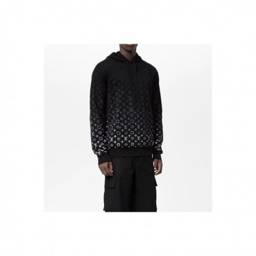 루이비통 남자 베이직 블랙 후드티 - Louis vuitton Mens Black Hoodie 