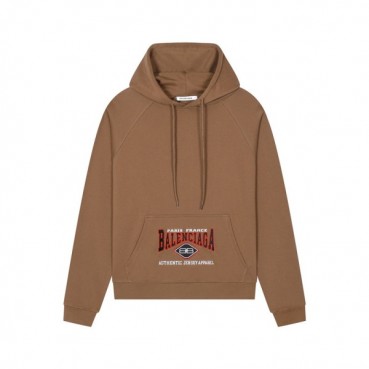 발렌시아가 남/녀 캐쥬얼 카멜 후드티 - Balenciaga Unisex Camel Hoodie 