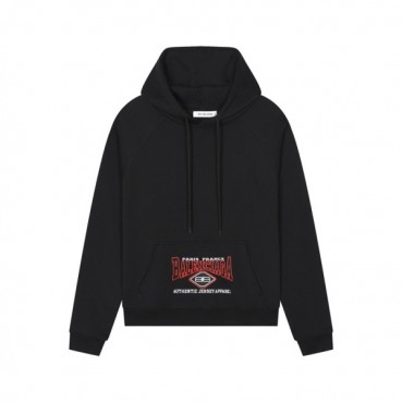 발렌시아가 남/녀 캐쥬얼 블랙 후드티 - Balenciaga Unisex Black Hoodie 