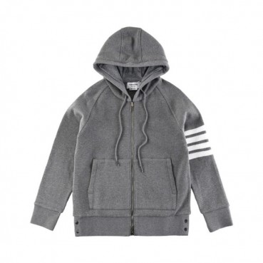 톰브라운 남성 캐쥬얼 그레이 후드티 - Thom Browne Mens Gray Hoodie 