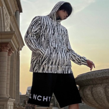 지방시 남/녀 유니크 집업 블랙 후드티 - Givenchy Unisex Black Hoodie 