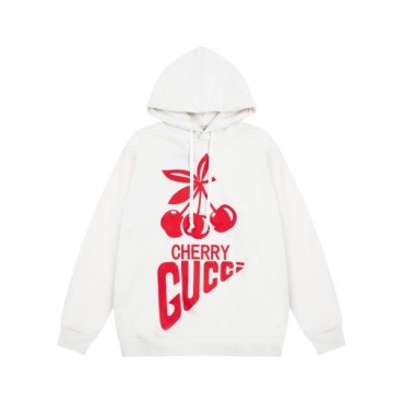 구찌 남/녀 트렌디 화이트 후드티 -  Gucci Unisex White Hoodie 