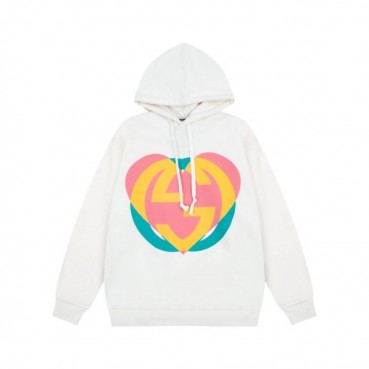 구찌 남/녀 트렌디 화이트 후드티 -  Gucci Unisex White Hoodie 