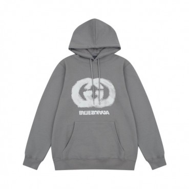 구찌 남/녀 트렌디 그레이 후드티 -  Gucci Unisex Gray Hoodie 