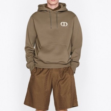 디올 남자 베이직 카멜 후드티 - Dior Mens Camel Hoodie 