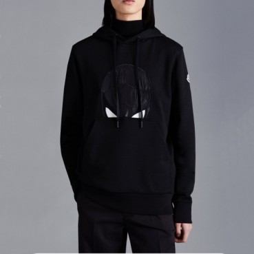 몽클레어 남성 클래식 블랙 후드티 - Moncler Mens Black Hoodie 