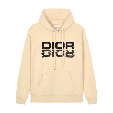 디올 남자 베이직 아이보리 후드티 - Dior Mens Ivory Hoodie 