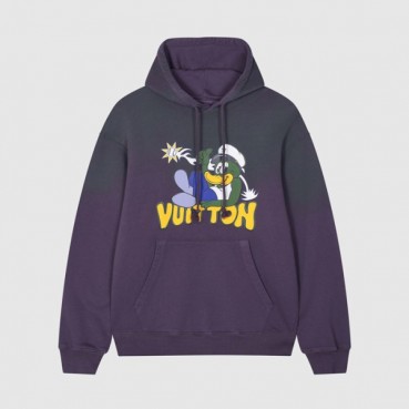 루이비통 남/녀 베이직 퍼플 후드티 - Louis vuitton Unisex Purple Hoodie 