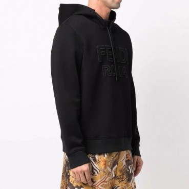 펜디 남성 캐쥬얼 블랙 후드티 - Fendi Mens Black Hoodie 