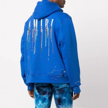 아미리 남성 캐쥬얼 블루 후드티 - Amiri Mens Blue Hoodie 
