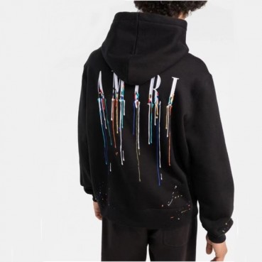아미리 남성 캐쥬얼 블랙 후드티 - Amiri Mens Black Hoodie 
