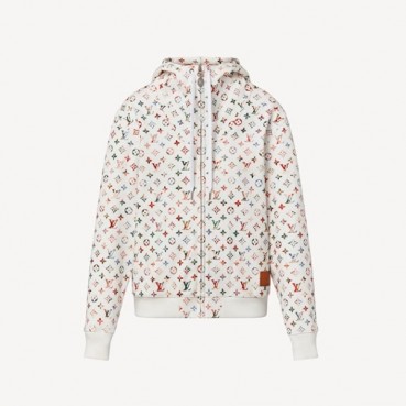 루이비통 남/녀 베이직 화이트 후드티 - Louis vuitton Unisex White Hoodie 