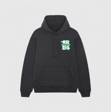 루이비통 남자 베이직 블랙 후드티 - Mens Black Hoodie 