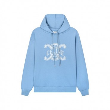 셀린느 남성 캐쥬얼 블루 후드티 - Mens Blue Hoodie 