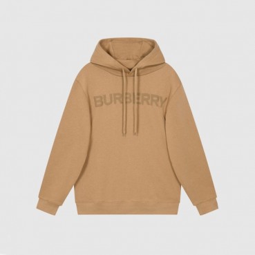 버버리 남/녀 클래식 카멜 후드티 - Unisex Camel Hoodie 