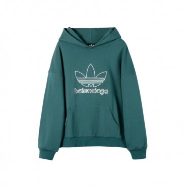 발렌시아가 남/여 캐쥬얼 그린 후드티 - Unisex Green Hoodie 