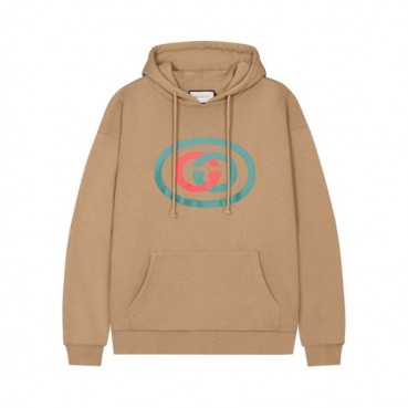구찌 남/여 트렌디 카멜 후드티 - Unisex Camel Hoodie 