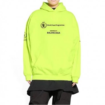 발렌시아가 남/여 캐쥬얼 그린 후드티 - Unisex Green Hoodie 