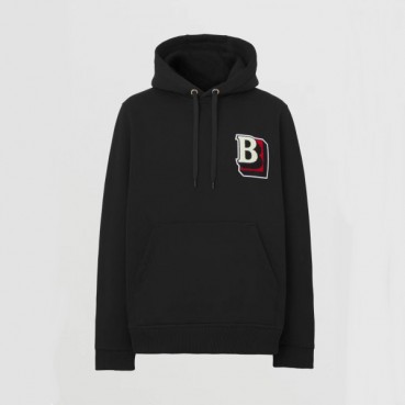 버버리 남/녀 클래식 블랙 후드티 - Unisex Black Hoodie 