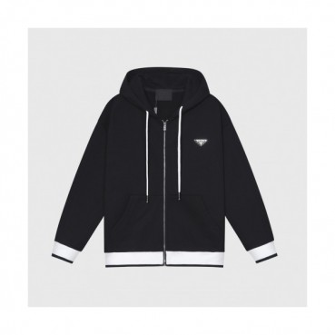 Prada  Mens Casual Cotton Hoodie Black - 프라다 2021 남성 캐쥬얼 코튼 후드티 Pra02560x Size(m 