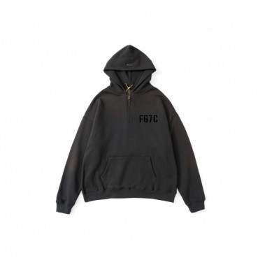 Fear of god  Unisex Logo Oversize Cotton Hoodie Black - 피어오브갓 2021 남/녀 로고 오버사이즈 코튼 후드티 Fea0378x Size(s 