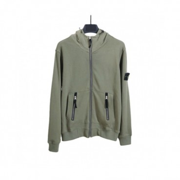 Stone Island  Mens  Logo Cotton Hoodie Khaki - 스톤아일랜드 2021 남성 로고 코튼 후디 Sto0432x Size(m 
