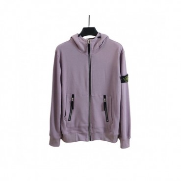 Stone Island  Mens  Logo Cotton Hoodie Purple - 스톤아일랜드 2021 남성 로고 코튼 후디 Sto0430x Size(m 