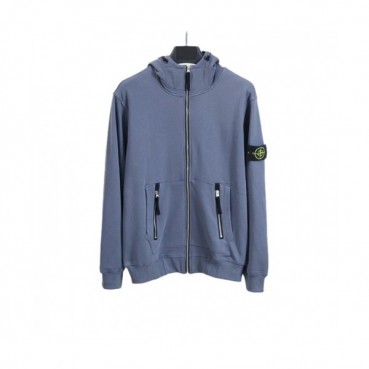 Stone Island  Mens  Logo Cotton Hoodie Blue - 스톤아일랜드 2021 남성 로고 코튼 후디 Sto0429x Size(m 
