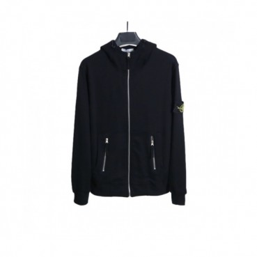 Stone Island  Mens  Logo Cotton Hoodie Black - 스톤아일랜드 2021 남성 로고 코튼 후디 Sto0427x Size(m 