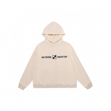 WELLDONE  Mm/Wm Retro Logo Hoodie White - 웰던 2021 남/녀 레트로 로고 후드티 Wel0044x Size(s 