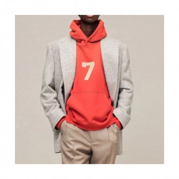 Fear of god  Mm/Wm Logo Oversize Cotton Hoodie Red - 피어오브갓 2021 남/녀 로고 오버사이즈 코튼 후드티 Fea0362x Size(s 