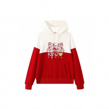 Kenzo Mm/Wm Signature Tiger Cotton Hoodie Red - 겐조 2021 남/녀 시그니처 타이거 코튼 후드티 Ken0180x