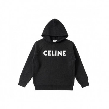 Celine  Mm/Wm Logo Cotton Hoodie Black - 셀린느 2021 남/녀 로고 코튼 후디 Cel0201x Size(s 