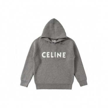 Celine Mm/Wm Cotton Hoodie Gray - 셀린느 2021 남/녀 로고 코튼 후디 Cel0201x Size(s 