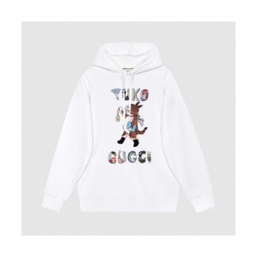 Gucci  Mm/Wm Logo Casual Hoodie White - 구찌 2021 남/녀 로고 캐쥬얼 후드티 Guc04496x Size(s 