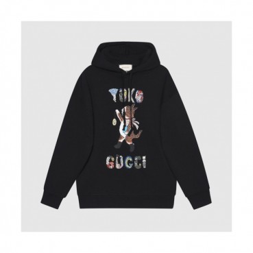 Gucci  Mm/Wm Logo Casual Hoodie Black - 구찌 2021 남/녀 로고 캐쥬얼 후드티 Guc04495x Size(s 