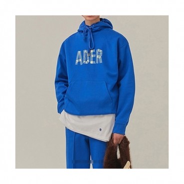 ADER  Mens Minimal Cotton Hoodie Blue - ADER 2021 남성 미니멀 코튼 후디 Ade0079x Size(A1 